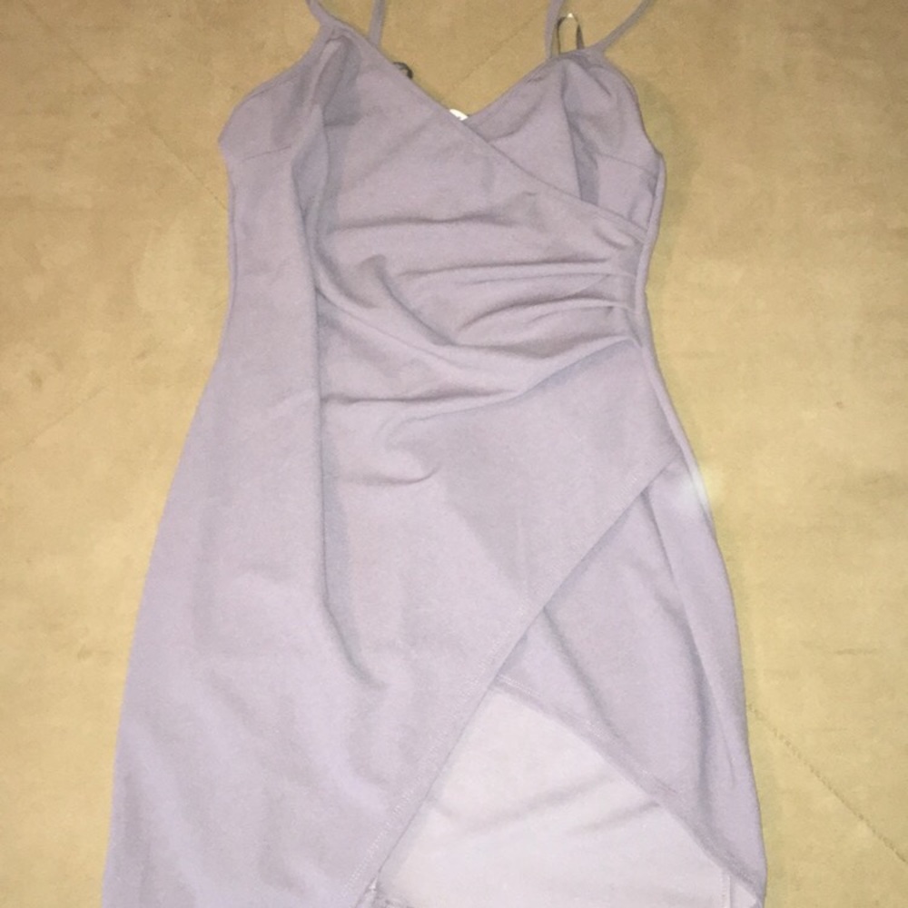 💜LAVENDER ASYMMETRICAL BODY-CON 💜